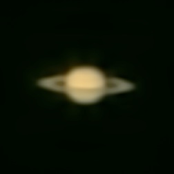 Final processed image of Saturn